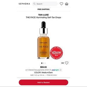 Tan-Luxe THE FACE Illuminating Self Tan Drops